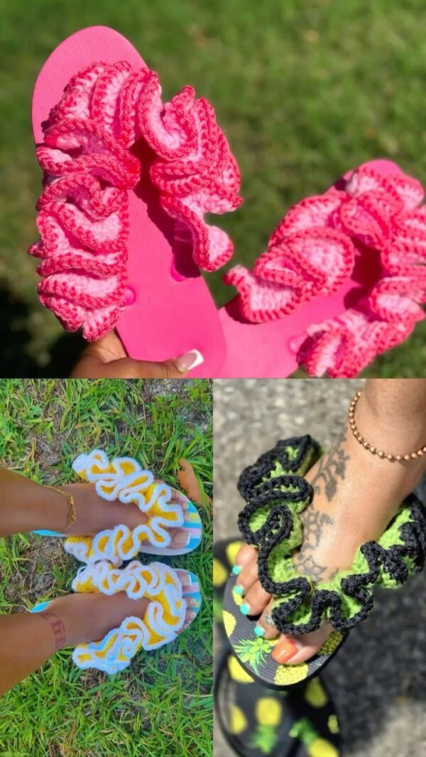 Crochet Flip Flops - Image 3